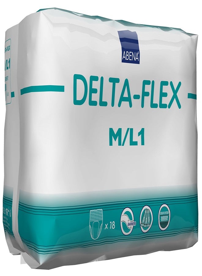Abena Delta-Flex Protective Underwear, Level 1, (Small To Extra Large Sizes) Medium/Large, 18 Count - Image 1